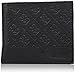 Guess Men's Leather Slim Bifold Wallet, Black, One Size