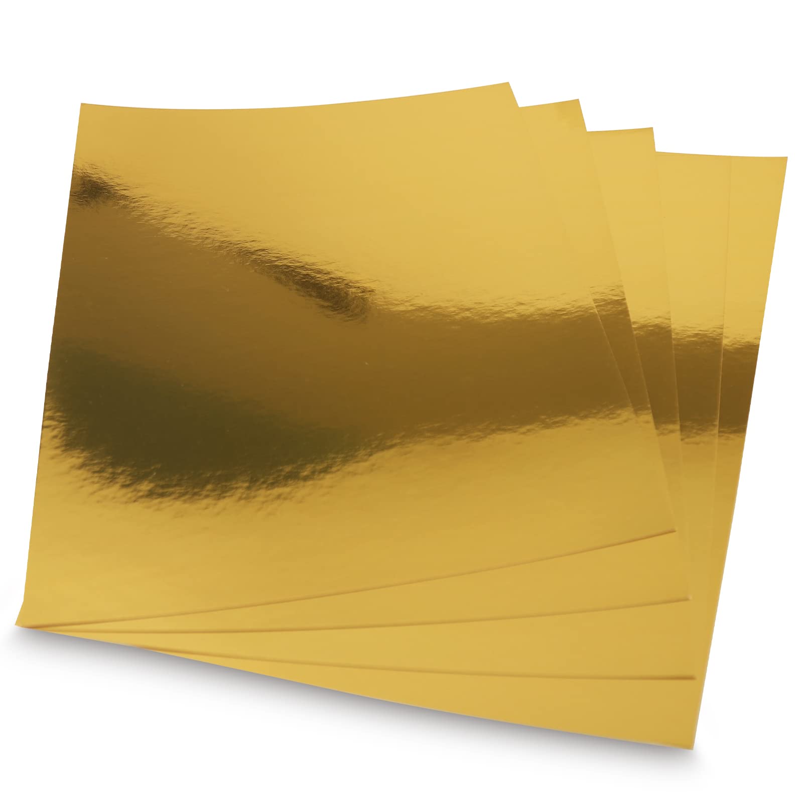 Gold Translucent Paper Mua Gold Metallic Paper Sheets 60 Pack Golden Foil Mirror CardStock ...