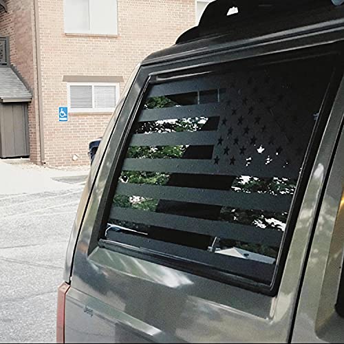 XPLORE OFFROAD American Flag Window Decals Precut to Fit Jeep