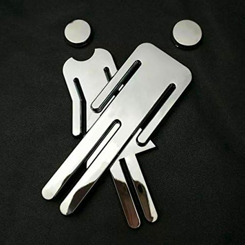 ZHONGJIUYUAN 20x6cm Adhesive MEN WOMEN Toilet Door Sign Bathroom Restroom WC Door Sign for WC Toilet Door Sign Sticker Restroom Bathroom Sign