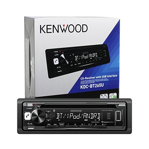 98-2013-Kenwood-Harley-Touring-Install-Adapter-Dash-Kit-FLHT-FLHTC-FLHX-CD-MP3-AMFM-Radio-Stereo-With-Bluetooth-Streming-Music-With-Steering-Wheel-Thumb-Control-Interface-Enrock-Antenna-Cover