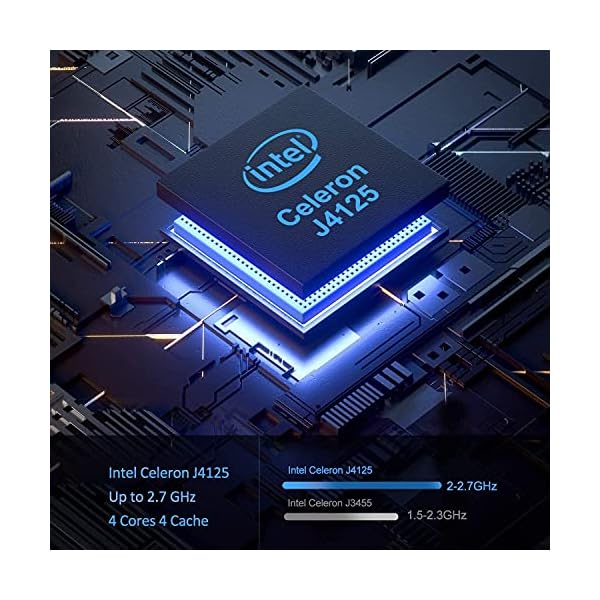ACEPC Mini PC, 12GB DDR4/ 128GB ROM Intel Celeron J4125 Processor Windows 10 Pro Micro Desktop Computer, Support Triple…