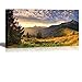 wall26 - Canvas Wall Art - Mountain Sunset Landscape - Modern Home Decor Stretched and Framed Ready to Hang (24''x48'', m)