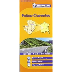 Michelin Map France: Poitou Charentes MH521 (Maps/Regional (Michelin)) (French Edition)