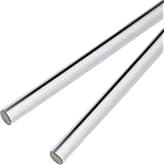 Litoexpe 2-Pack 8mm x 150mm Linear Motion Rods Shaft Guide, 5/16" x 5.91" | Linear Motion Guide Case Hardened Chrome, Diameter 8mm, Chrome-Plated Steel, for 3D Printers and DIY Craft Tool