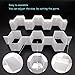 Onerbuy 8pcs DIY Honeycomb Closet Organizer Drawer Dividers Plastic Partition Cabinet Clapboard Storage Boxes for Underwear Socks Bras Ties Belts Scarves and Makeup(White)