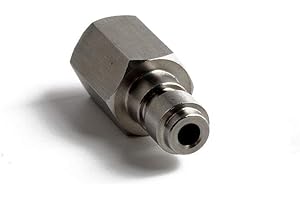 IORMAN Universal 8mm Quick-Disconnect Plug Adapter 1/8" BSPP Female Thread Paintball Fittings with Sealing O-Ring