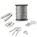 ANDOT Outdoor&nbsp;Hanging&nbsp;Light Kit, 1/16Inch,7x7, 130ft Globe String Lights Suspension Kit, 304 Stainless Steel Cable,String Lights Outdoor Rope Perfect for Patio, Garden primary