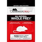 RodentPro Frozen Reptile Feeder White Large Pinky Mice (100 Count)