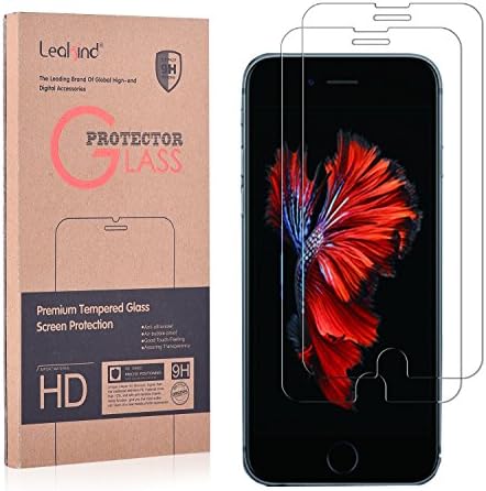 Screen Protector for iPhone 7 Plus 6s 6Plus, LEAKIND 2-Pack Anti-Scratch Anti-Fingerprint High Clarify Hardness Tempered Glass (6plus film)