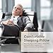 Adoric Life Memory Foam Travel Pillow, Portable Head, Chin and Neck Support with Machine Washable Cover for Airplanes, Cars, Trains and Office Napping - Brown