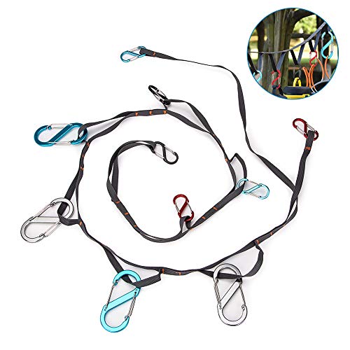 image for Eletorot Camping Lanyard Rope with Hook Hanging Organizer Holder 10pcs