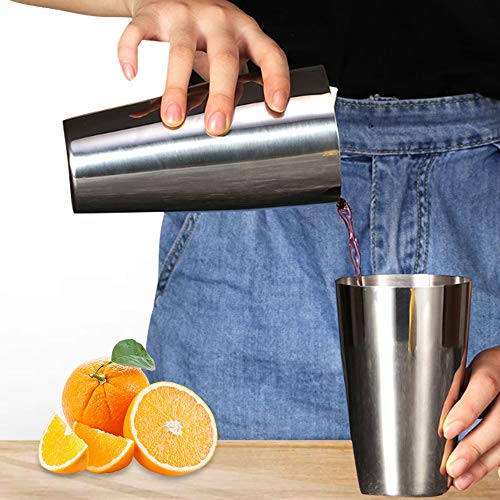 JJZXD 750ml Edelstahl Cocktail Shaker Cup Wine Mixer Getränk Flaschenleiste Werkzeug for Barkeeper Transparente Partei… – Bild 8