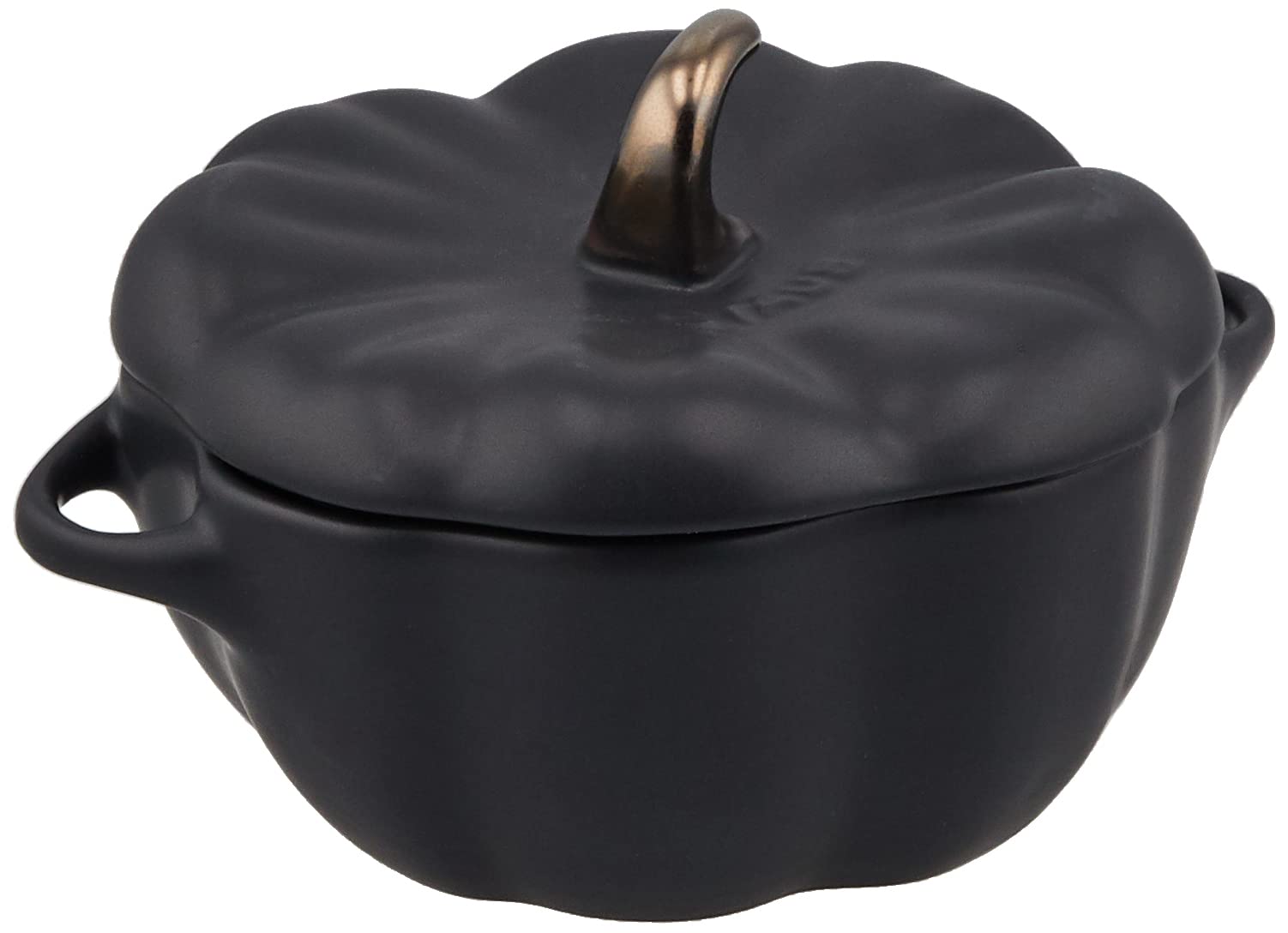 STAUB - Pumpkin - Cocotte - Matte Black - Ceramic - 12.2 cm
