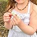 Raw Amber Teething Necklace for Babies (Unisex) Teething Pain Relief - Certified Genuine Baby Baltic Amber Necklace- Tri-Color