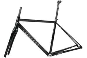 700C Road Bike Frameset Gravel Bike Frame 44cm/47cm/50cm/53cm/56cm Aluminum Alloy Disc Brake Frame with Carbon Fibre Fork Thr