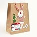 300 Pcs Christmas Tags Gift Labels Stickers-Santa/Snowman/Reindeer-for Present/Wrapping Paper Decorations