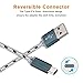Fene (TM) Certified 10 Feet / 3 Meter Nylon Braided USB Type C to USB A Cable (2 Pack)