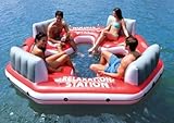 Intex Pacific Paradise Relaxation Station Water Lounge 4-Person River Tube Raft