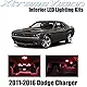 XtremeVision Dodge Challenger 2011-2016 (16 Pieces) Cool White Premium Interior LED Kit Package + Installation Tool