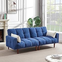 ERYE 3 in 1 Upholstered Futon Loveseat Convertible