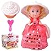 Evursua 2 Pack Transform Cupcake Doll with Surprise,Scented Mini Princess Dolls,Magic Gift Toys for 3 Year Old Girls (2 Pack)