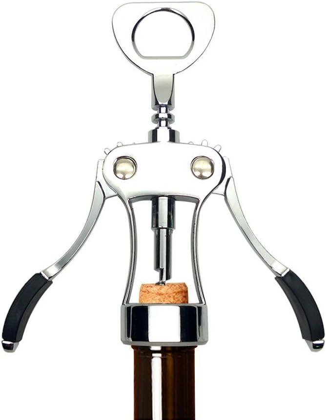 Wine Opener by PELLA - Red Wine Bottle Opener and Wing Corkscrew , Comfortable to Grasp and Effortless to Remove Any Size Cork Quickly and Efficiently