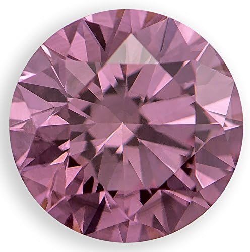 0.92 Ct. | Round | Light Raspberry Color | VVS2 Clarity | U.S. Man Made Diamond
