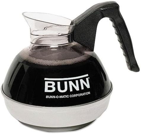 - 12-Cup Coffee Carafe for Pour-O-Matic Bunn Coffee Makers, Black Handle