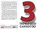 Moments With The Book 3 Things God Cannot Do (Gospel Tract - Packet of 20 - KJV)