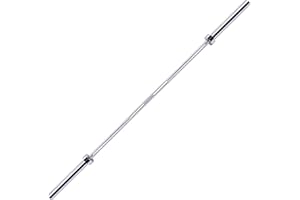 Fitvids 2 Inch Olympic Barbell Bar for Powerlifting & Weightlifting Home Gym, 700 Pound Capacity, Multiple Sizes
