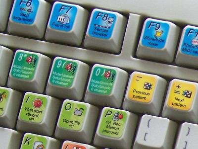 FRUITY LOOPS KEYBOARD STICKER FOR LAPTOP, NOTEBOOK AND DESKTOP
