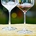 MKSA Crystal Goblets White Wine Glasses, 11.5-Ounce, Set of 6