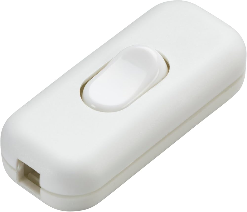 Knightsbridge ST6AWH Knightsbridge 6A DP Inline Cord Switch White