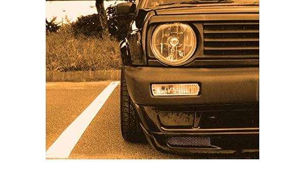 Faros Euro capucha trim parrilla Alerón párpado Cejas para VW Golf Jetta MK2 2 GTI