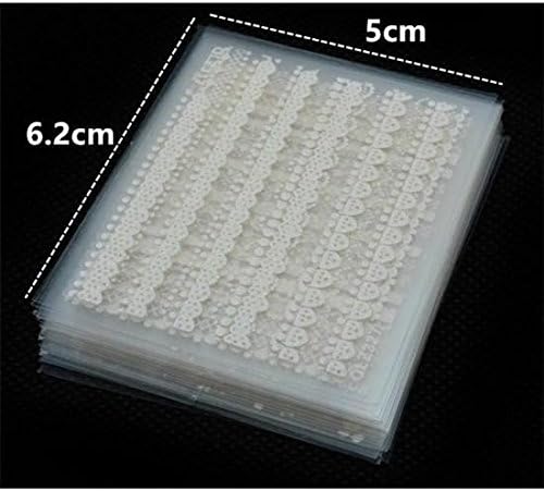 TOUYOUIOPNG Fashionable Design Women Nail Stickers 30 Sheet Nail Decals 3D Nail Art Designs (Color : White, Size : 62x52mm)