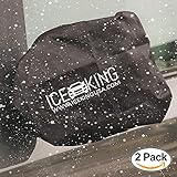 Full Set - 2 IceKing Huge Snow and Ice Mirror Covers Universal Size Fits Cars SUV Truck Van with Advanced Anti Bird Poop Technology