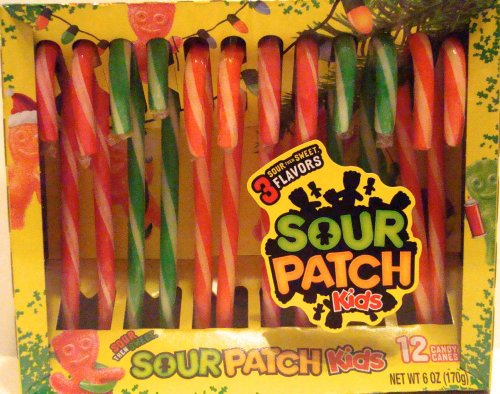 Sour Patch Candy Canes - 2 Boxes