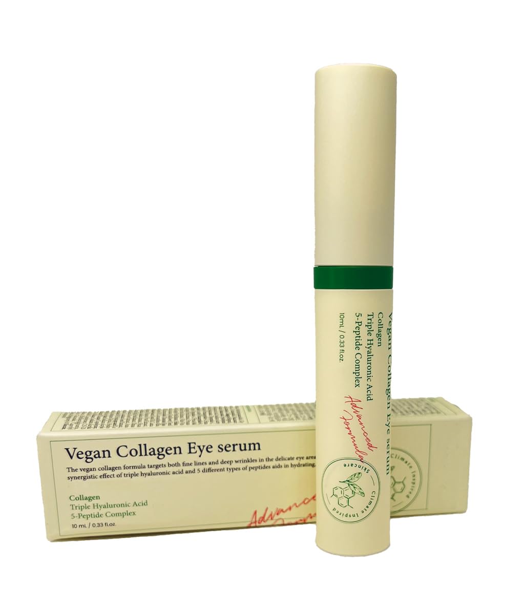 the original Vegan Collagen Eye Serum with Triple Hyaluronic Acid and 5 Peptide Complex