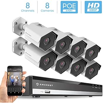 Amazon.com : Amcrest 2MP 1080P Security Camera System, w