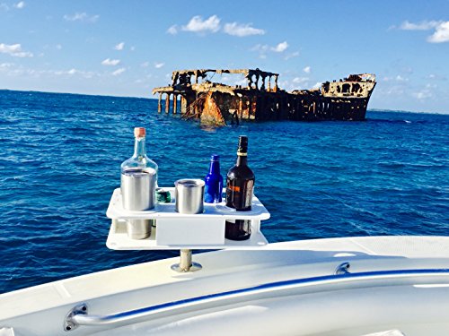 Docktail-Boat-Bar-Ultimate-Marine-Cup-Bottle-Holder-This-Boating-Accessory-Includes-Rod-Holder-Mount-Holds-Handles-and-All-20-and-30-Oz-Tumblers-12-oz-Cans-and-Bottles-Starboard