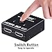 HDMI 2.0 Switch, Tendak 2 Port Bi-Directional 4K HDMI Switcher Splitter Hub Support 4K@60HZ & 3D for Nintendo Switch, Xbox One, Roku 3, PS4 Pro, HDTV