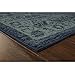 Maples Rugs Georgina Traditional Kitchen Rugs Non Skid Accent Area Carpet [Made in USA], 2'6 x 3'10, Navy Blue/Green