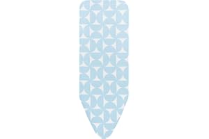 Brabantia Size C (49 x 18 inches) Replacement Ironing Board Cover with Durable Foam Layer (Fresh Breeze) Easy-Fit, 100% Cotto