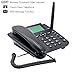 Desktop Wireless GSM Unlocked SIM Telephone - Full Size Cell Phone with SMS & FM Radio Function - Bright 2.4