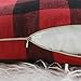 4TH Emotion 12 x 20 Inch Christmas Red and Black Buffalo Check Plaids Throw Pillow Case Cushion Cover Holiday Decor Cotton Polyester for Sofa