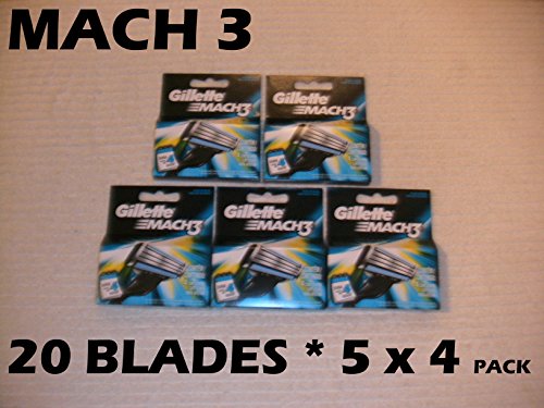 Gillette Mach3 - 20 Blades (5 x 4 Packs)