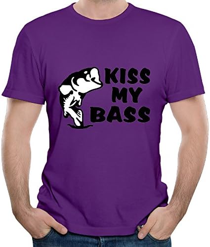 Men's Kiss My Bass O-Neck Short Sleeve Fashion T-Shirt