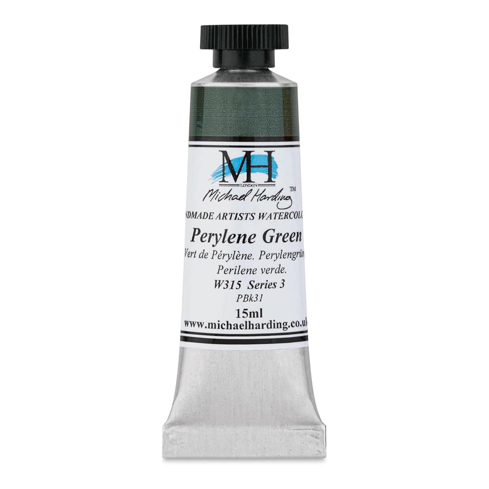 Michael Harding Professional Watercolors - 15ml Tubes (Perylene Green)