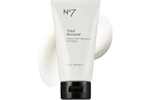 No7 Microdermabrasion Total Renewal Face Scrub - Exfoliating Face Wash & Dark Spot Corrector for Sensitive Skin - Helps to Reduce the Appearance of Fine Lines & Even Skin Tone (2.5 Oz)